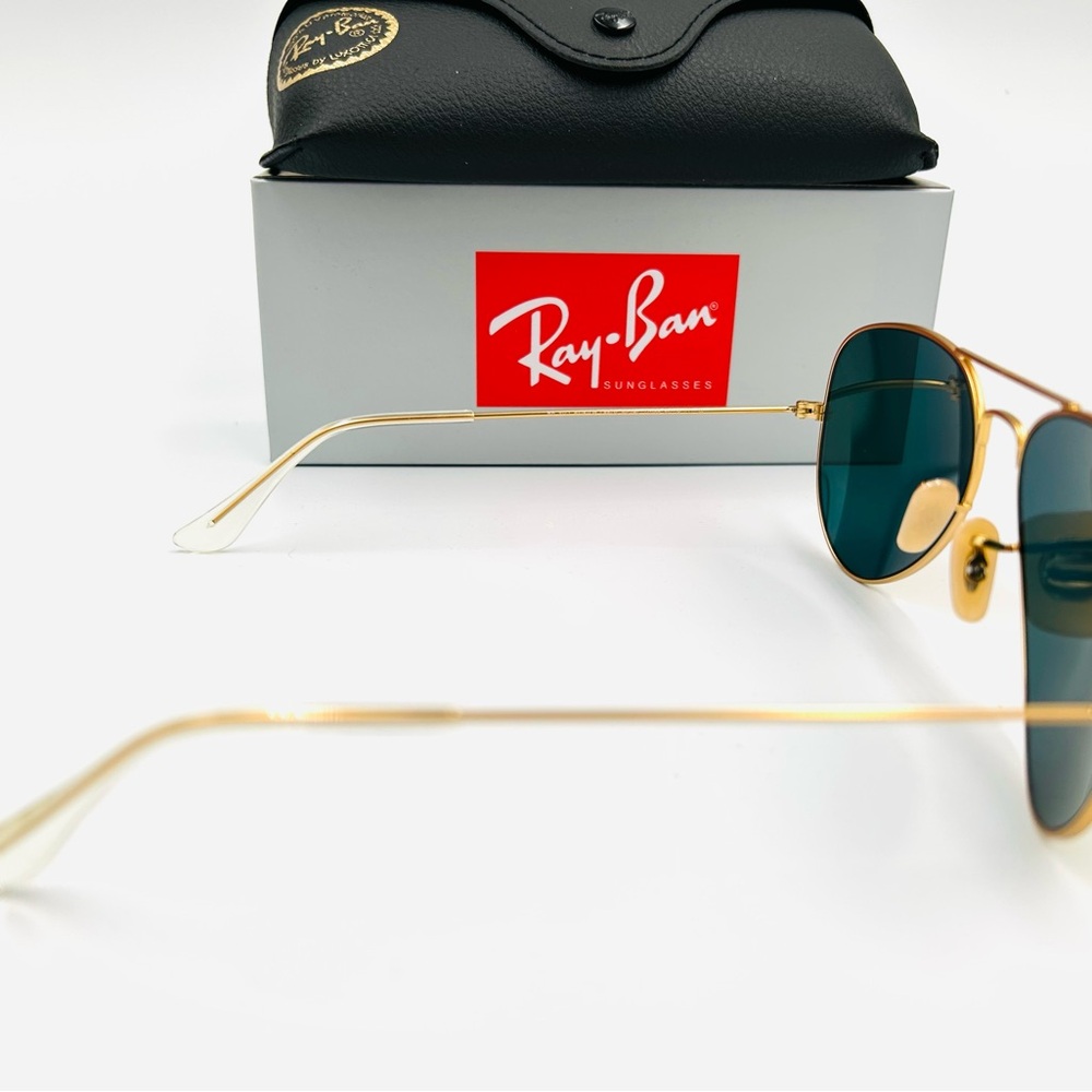 Beautiful Ray-Ban Aviator RB3025 Red Flash Lens Matte Gold 58-135 112/69 - Picture 9 of 17